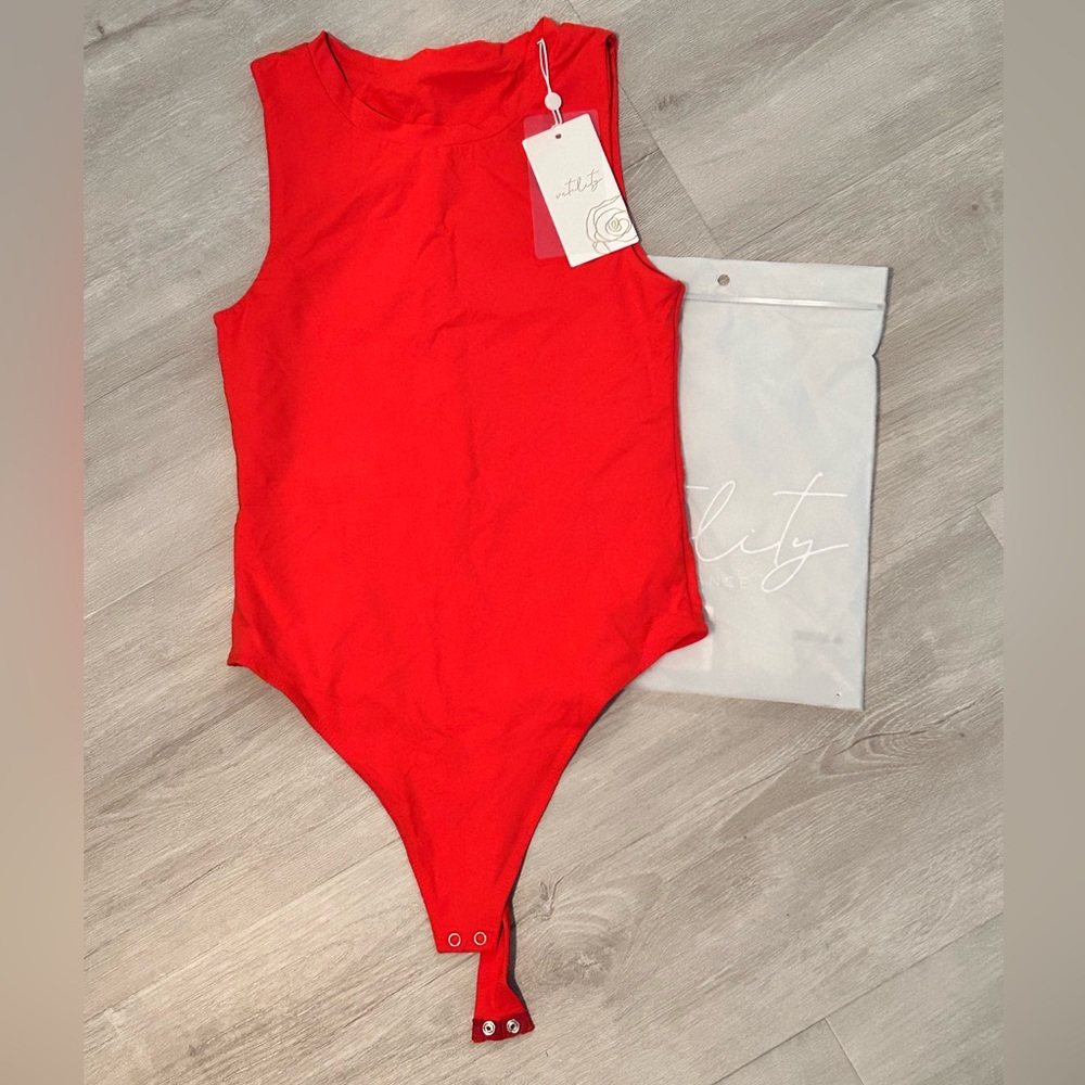 NWT Vitality (Balance Athletica) Allora bodysuit, size S, color phosphorus